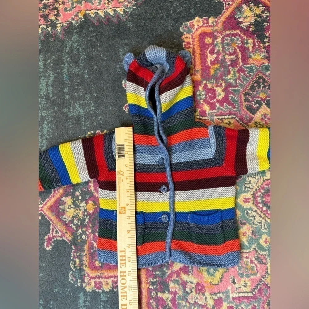 Baby Gap Striped Bear Ear Sweater - Picture 6 of 6